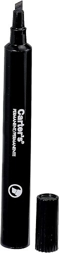 Avery Permanent Markers, Large Chisel Tip, Black, EA - AVE27178