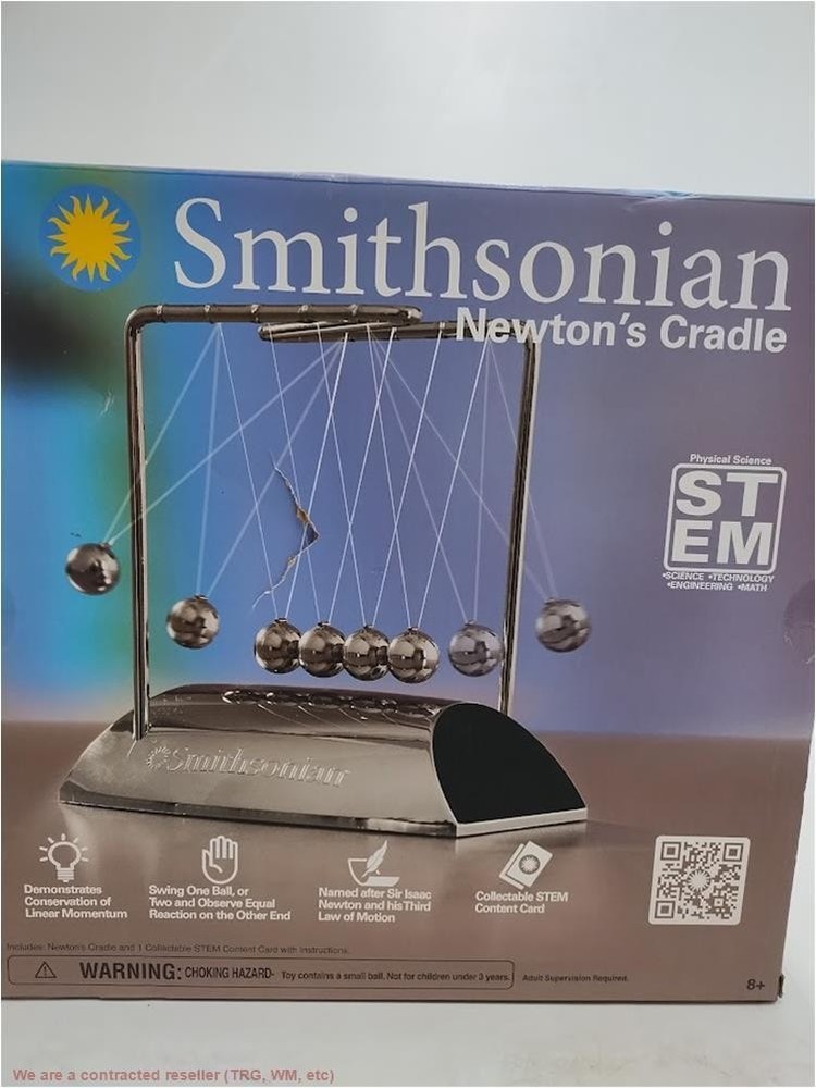 Smithsonian Newton's Cradle: Physics Learning Kit for 3rd Grade with Instruct...
