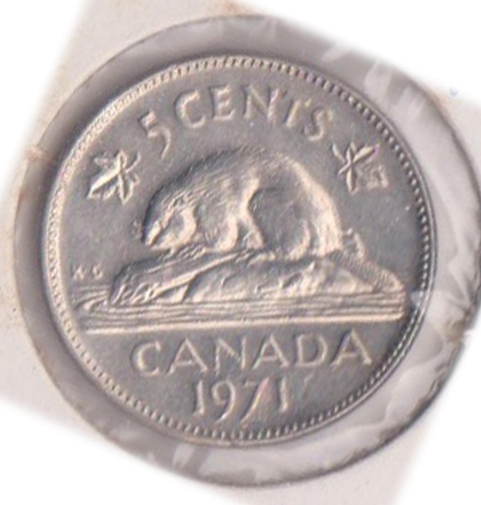 (H205-69) 1971 Canada 5c coin (BS)