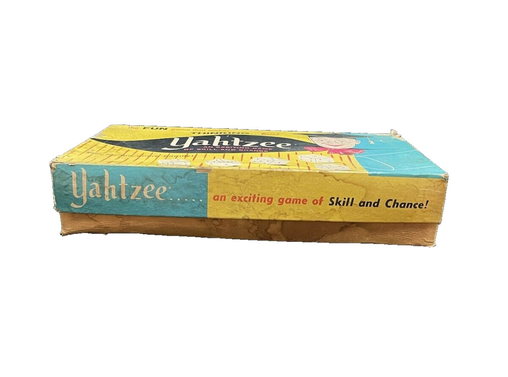 Vintage 1961 ES Lowe Co Yahtzee Game