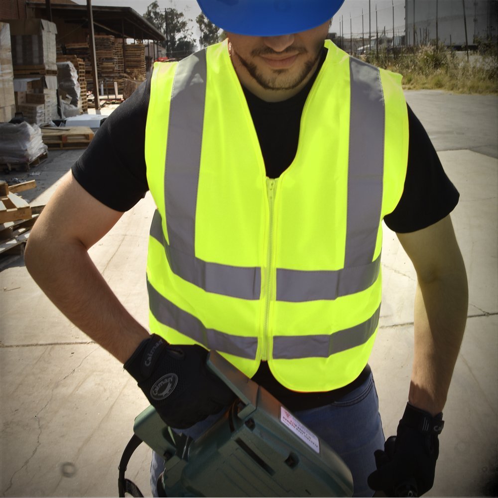 Solid Mesh High Visibility Safety Vest, ANSI/ ISEA 107-2010