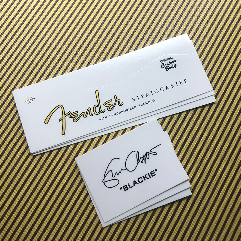 3Pcs Custom ERIC guitar Decal Waterslide Transfer guitars Head Stickers