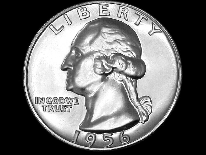 1956 Washington Quarter --- Gem CAMEO Proof