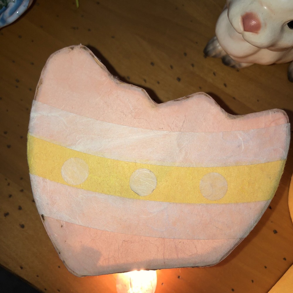 Rare 1999 Pottery Barn Kids Easter Chick & Egg Paper String Light