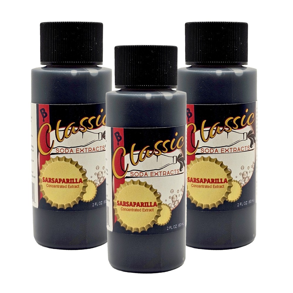 Homebrew Sarsaparilla Concentrated Extract, 2-Ounce Boxes (Pack of 3)