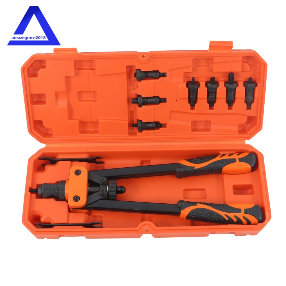 70 Pack Heavy-Duty Rivet Nut Tool Set - 14" with Extra Components With Case