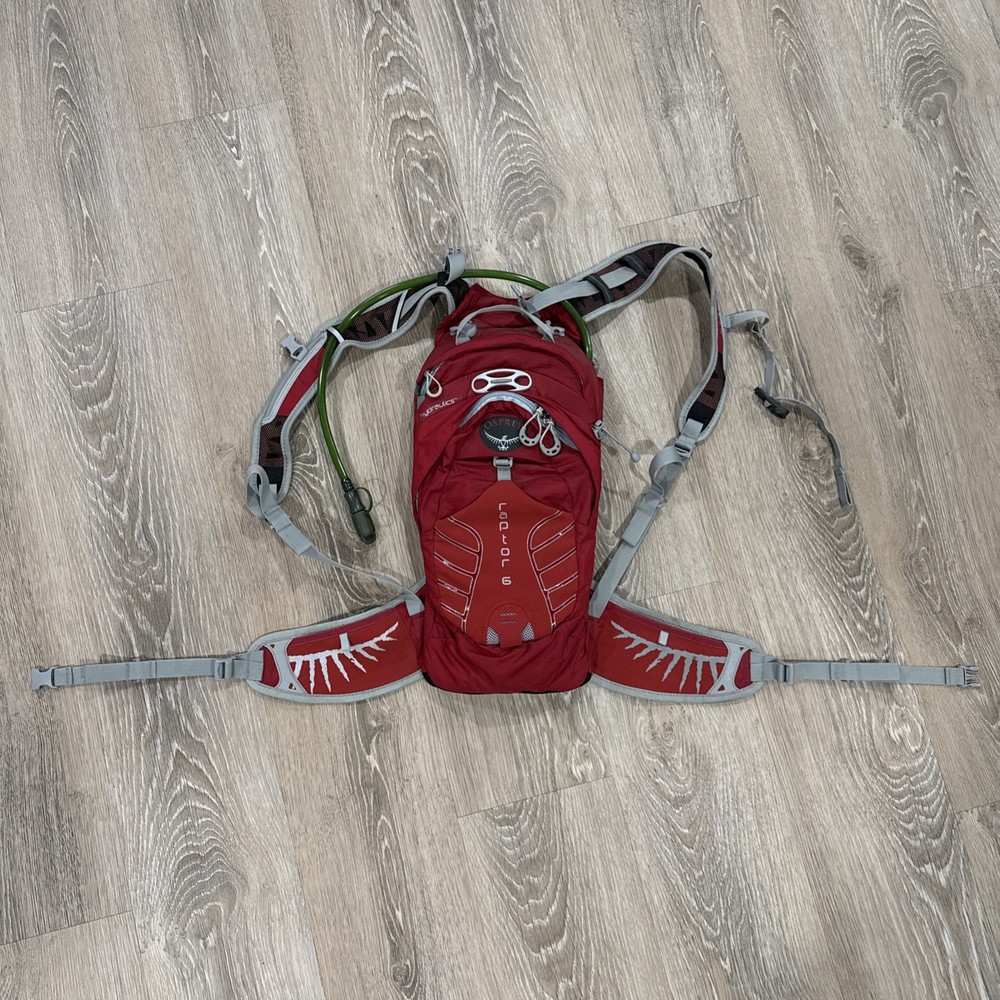 Osprey Raptor 6 Red  Backpack With Bladder