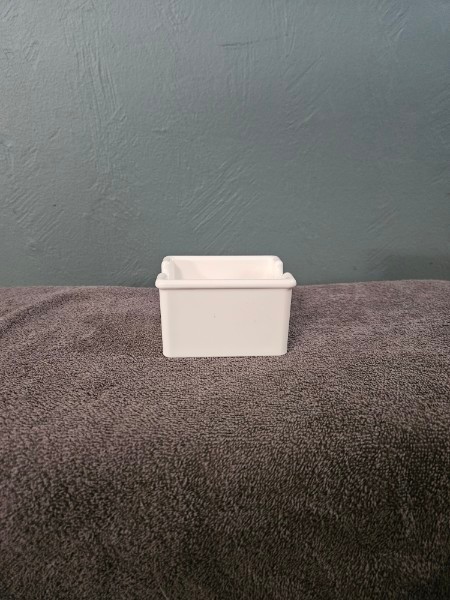 White Plastic Restaurant Sugar Packet Container