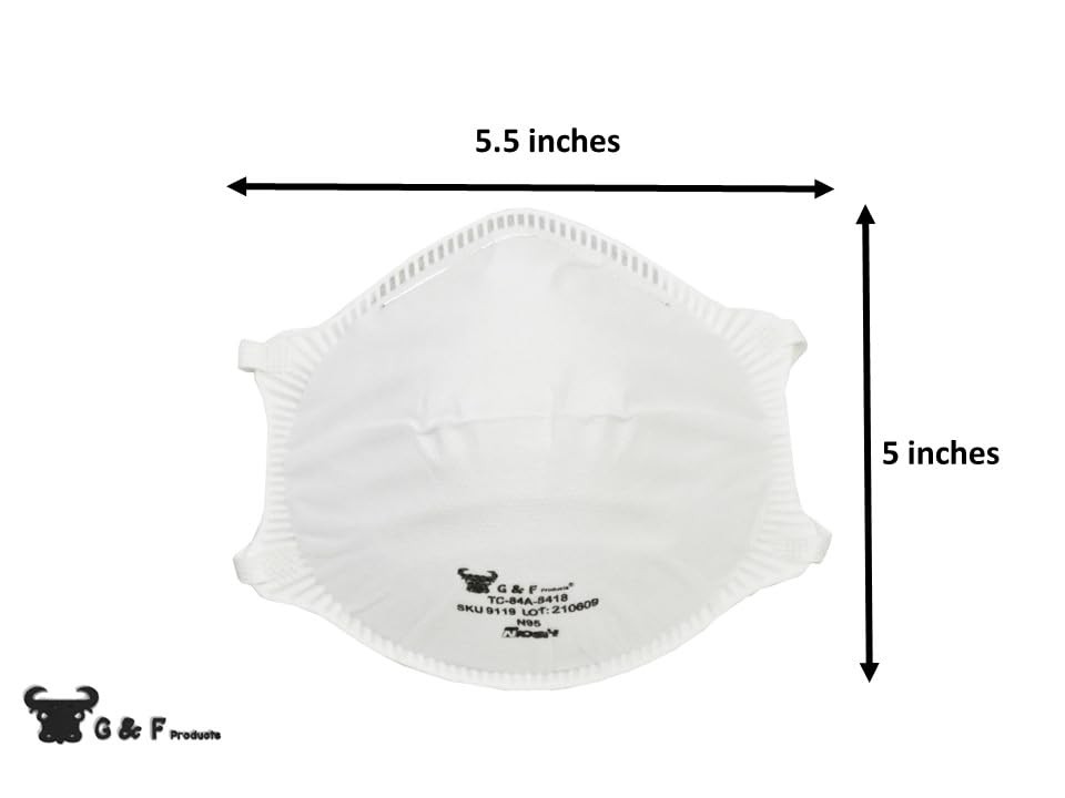 Particulate Respirator Dust Mask, Two-Strap, Lightweight, Adjustable Nose Clip