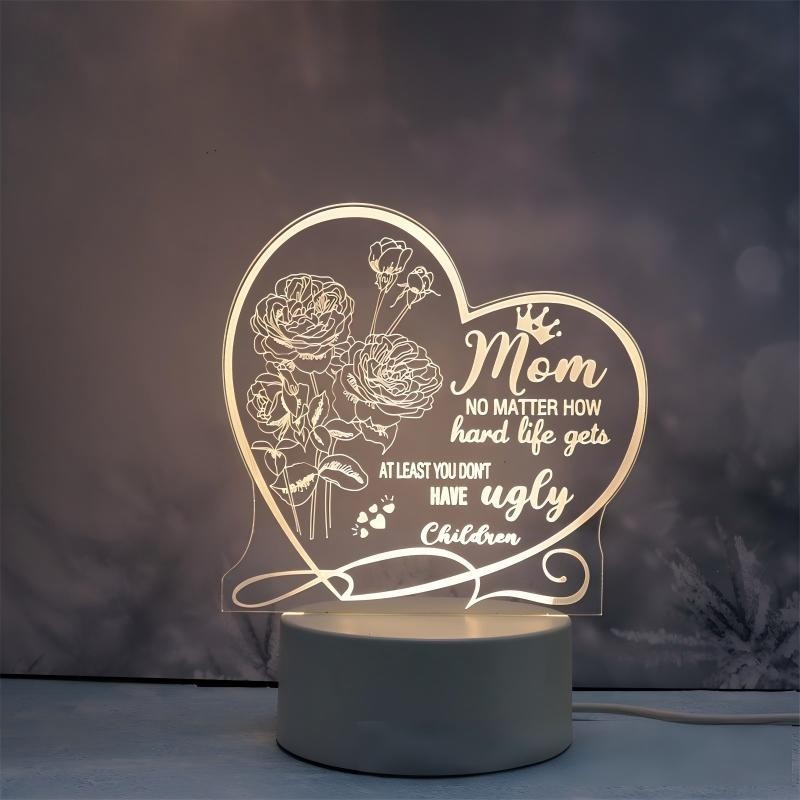Creative 3D Night Light / Holiday Gift Light: USB-Powered and Battery-Operated