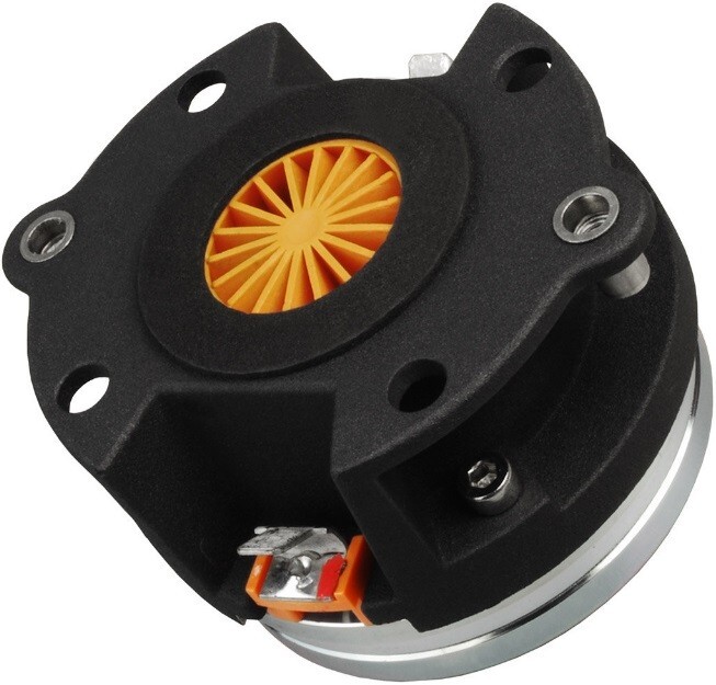 Faital Pro HF104 1" Compression Driver Horn Speaker 1-Inch Exit 2-Bolt 8 Ohm