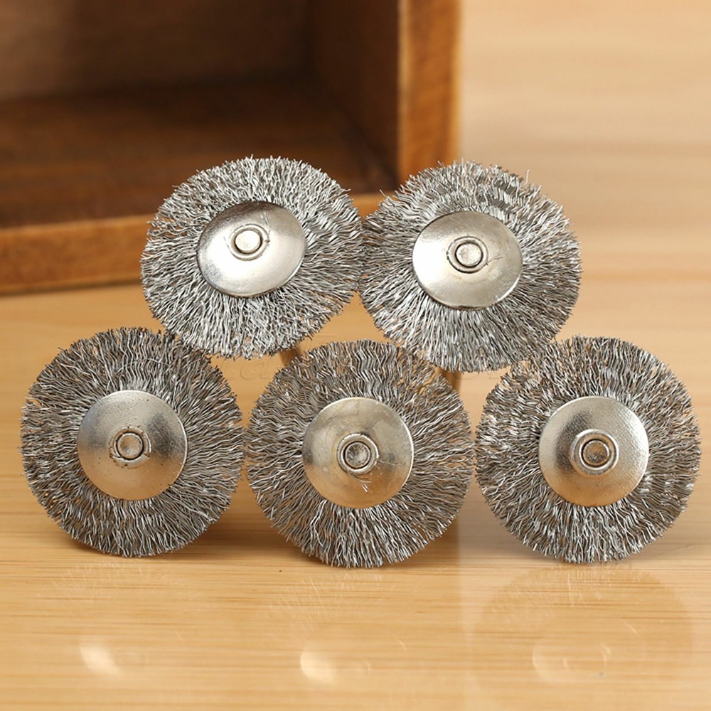 5pcs Steel Wire Wheel Brushes Cup Rust Rotary Tools For Power Accessories 25mm