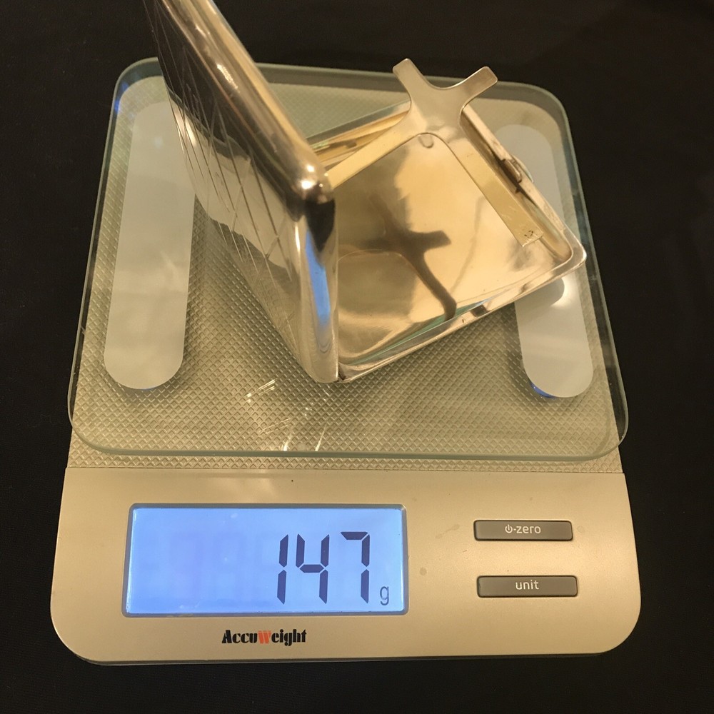 Sterling Silver Cigarette Case Monogram PDH