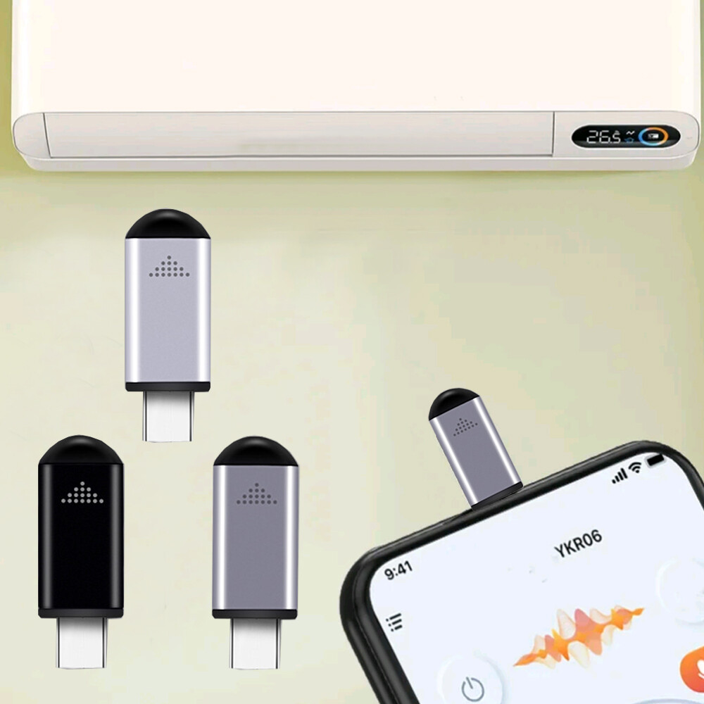 1Pc Phone Remote Control IR Blasters Type-C Smart Infrared App Control Adapter