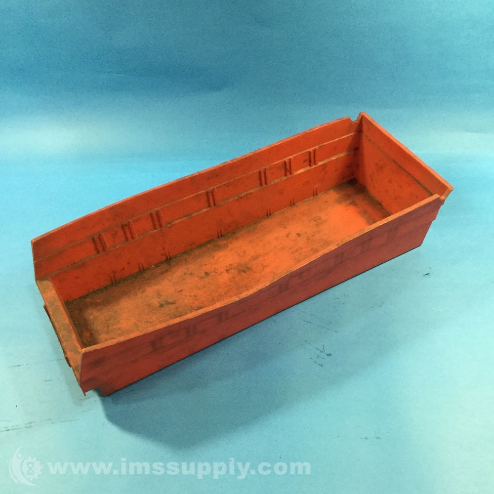 Akro Mils 30-138 Storage Bin, Color Red USIP