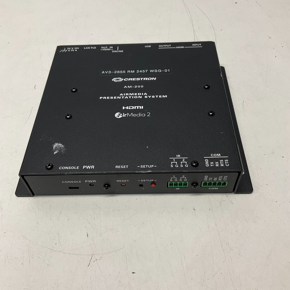 CRESTRON AM-200 AIRMEDIA PRESENTATION SYSTEM TESTED