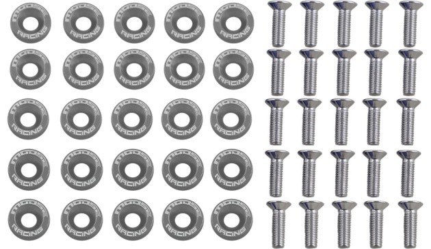Moose Fender Washer Kit Silver