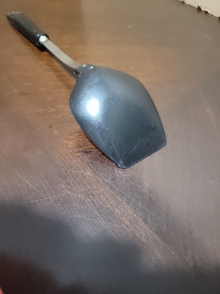 Vintage Ekco Black Nylon Solid Serving Spoon Plastic Handle