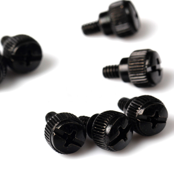 10 PC Computer Case Thumb Screws 6-32 Toolless Modding Black