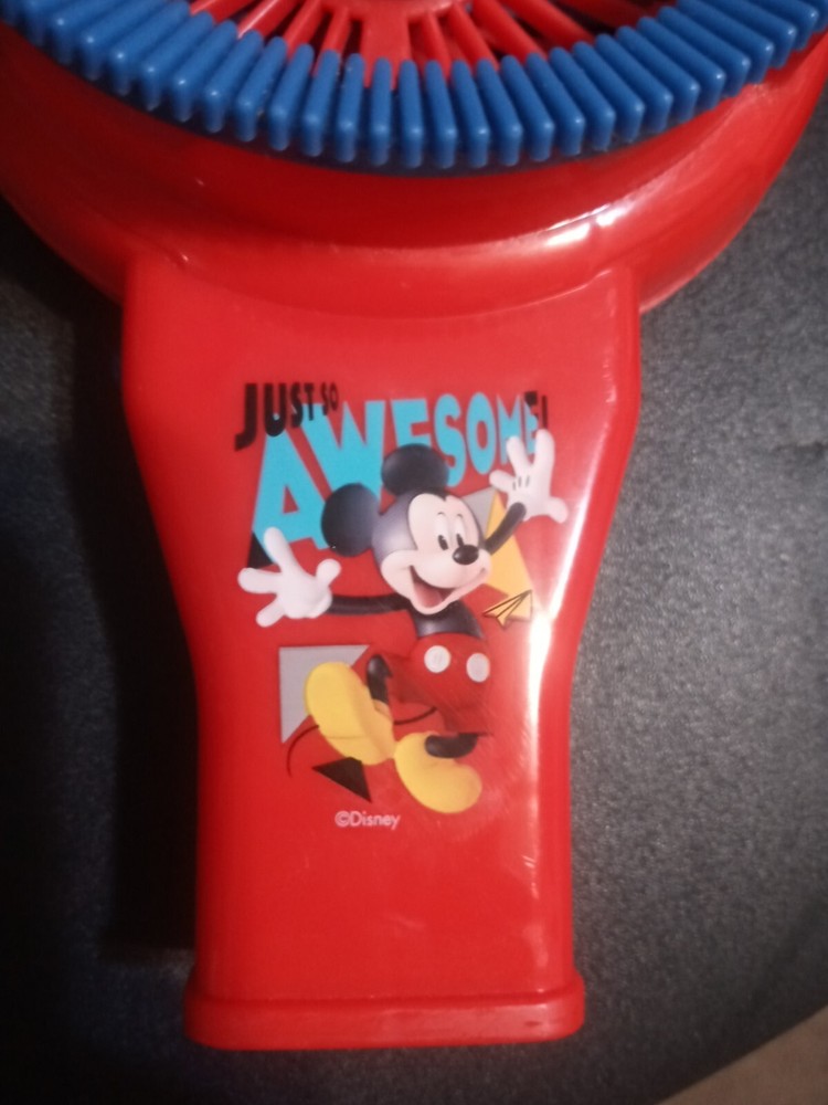 Disney Junior Mickey Mouse Bubble Fan Only Working & Tested USED 