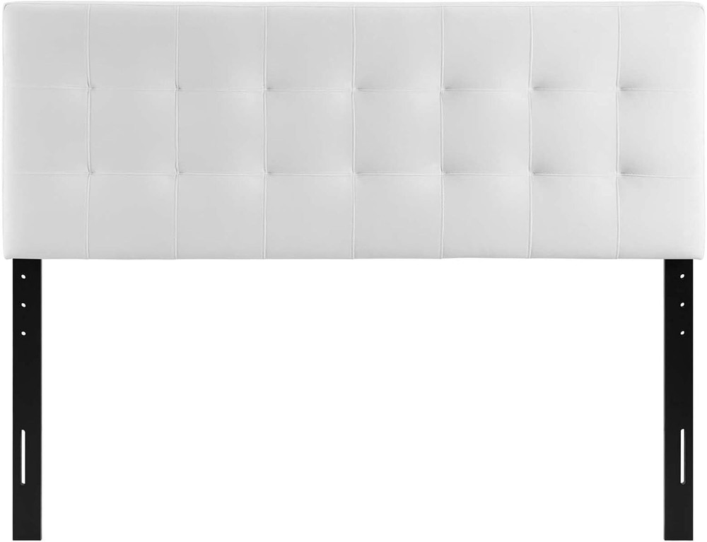 Modway Lily Biscuit Tufted Full Performance Velvet Headboard, White