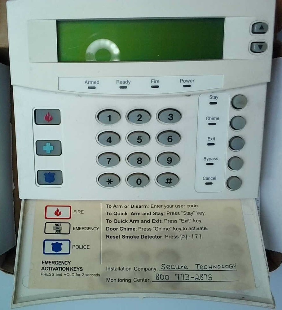GE Security/Interlogix NX-148E LCD Keypad (Faded, White)