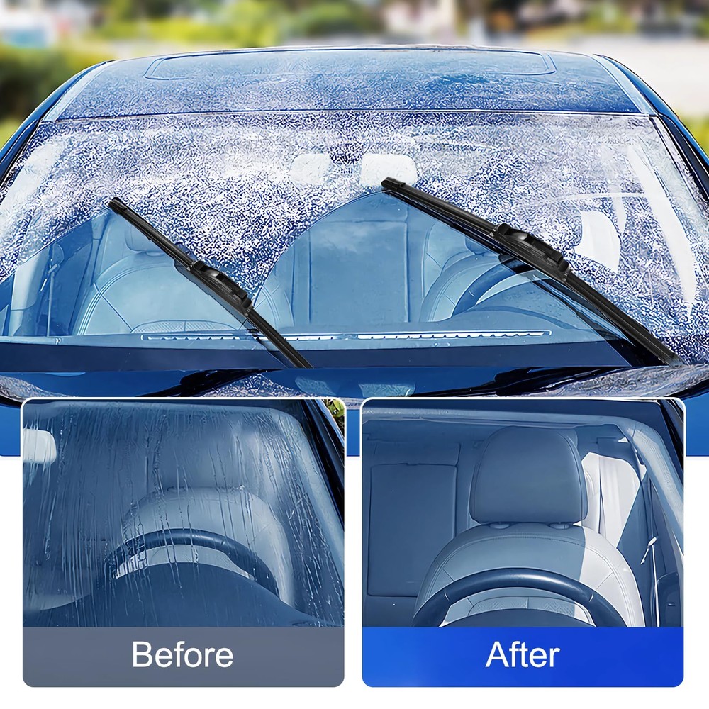 Replacement Windshield Wiper Blades Set for Ford Edge, Lincoln MKX 3 Pack