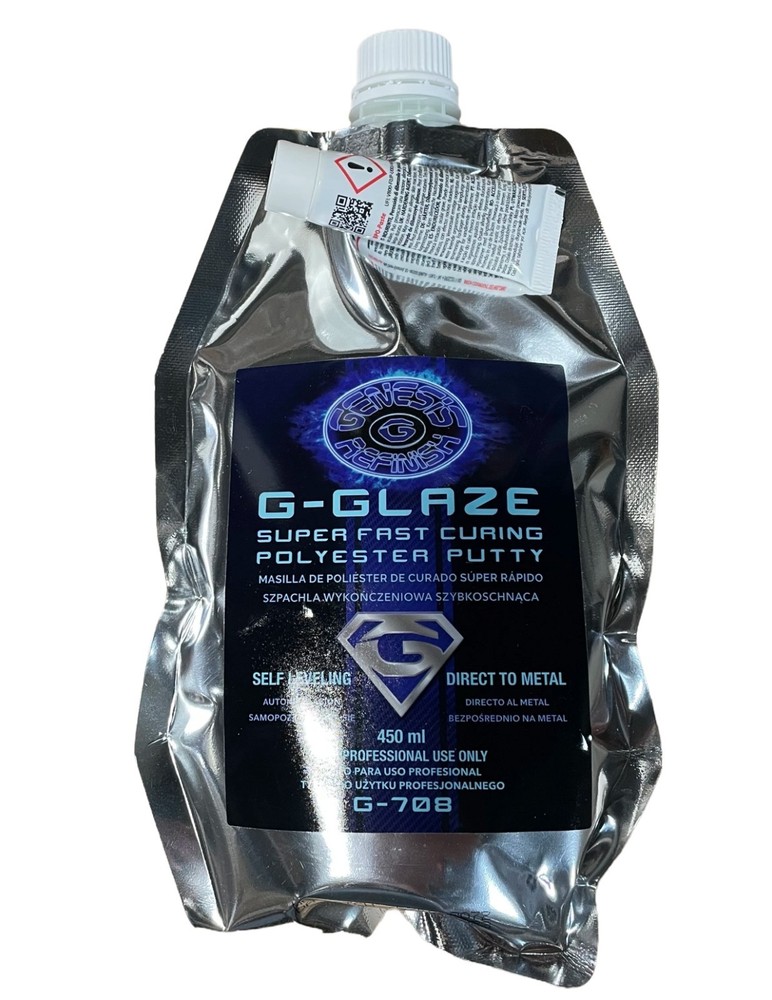 GENESIS REFINISH G-708 G-GLAZE SUPER FAST CURING POLYESTER PUTTY 450ML