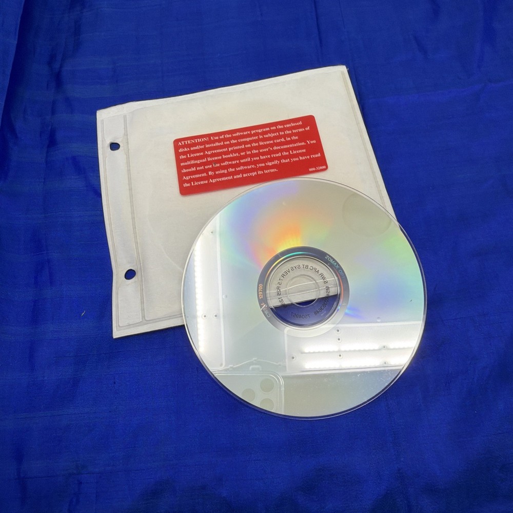 Vintage Gateway System Restoration CD Version 7.5 PC Software Disc