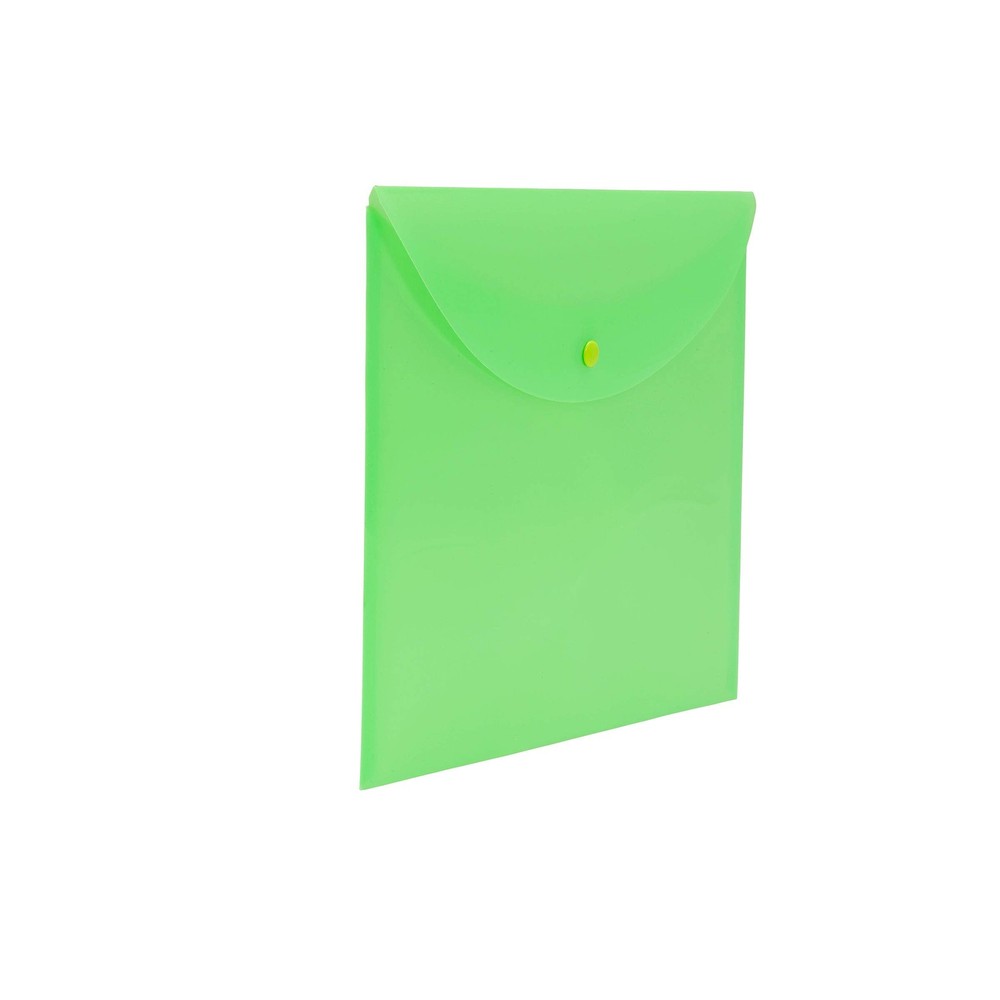 Smead 10 Pack Green Project Envelopes Snap Closure Document Organizers