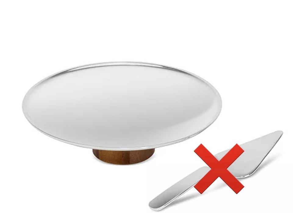 Nambe Pinnacle Cake Plate without Server ❌ Store Item Display