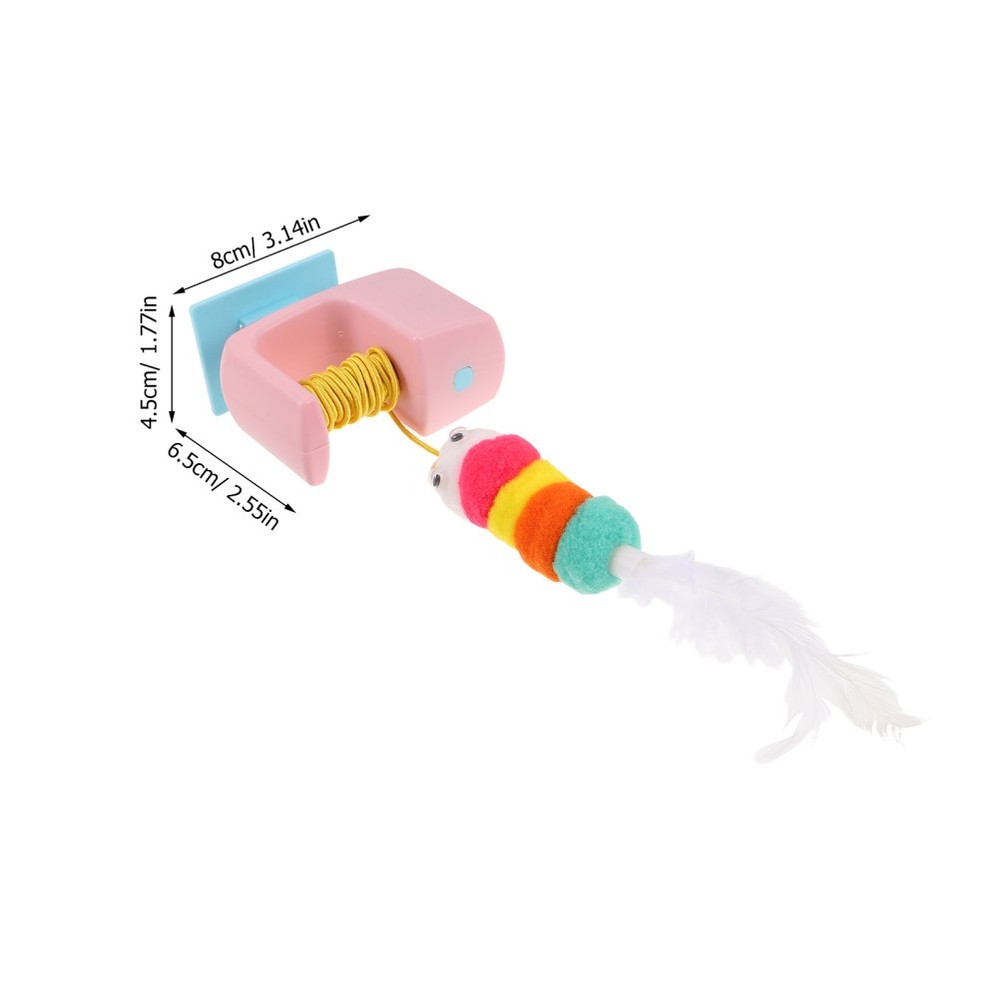 Interactive Cat Toys: Automatic Plastic Cat Teaser Retractable Hanging Indoor