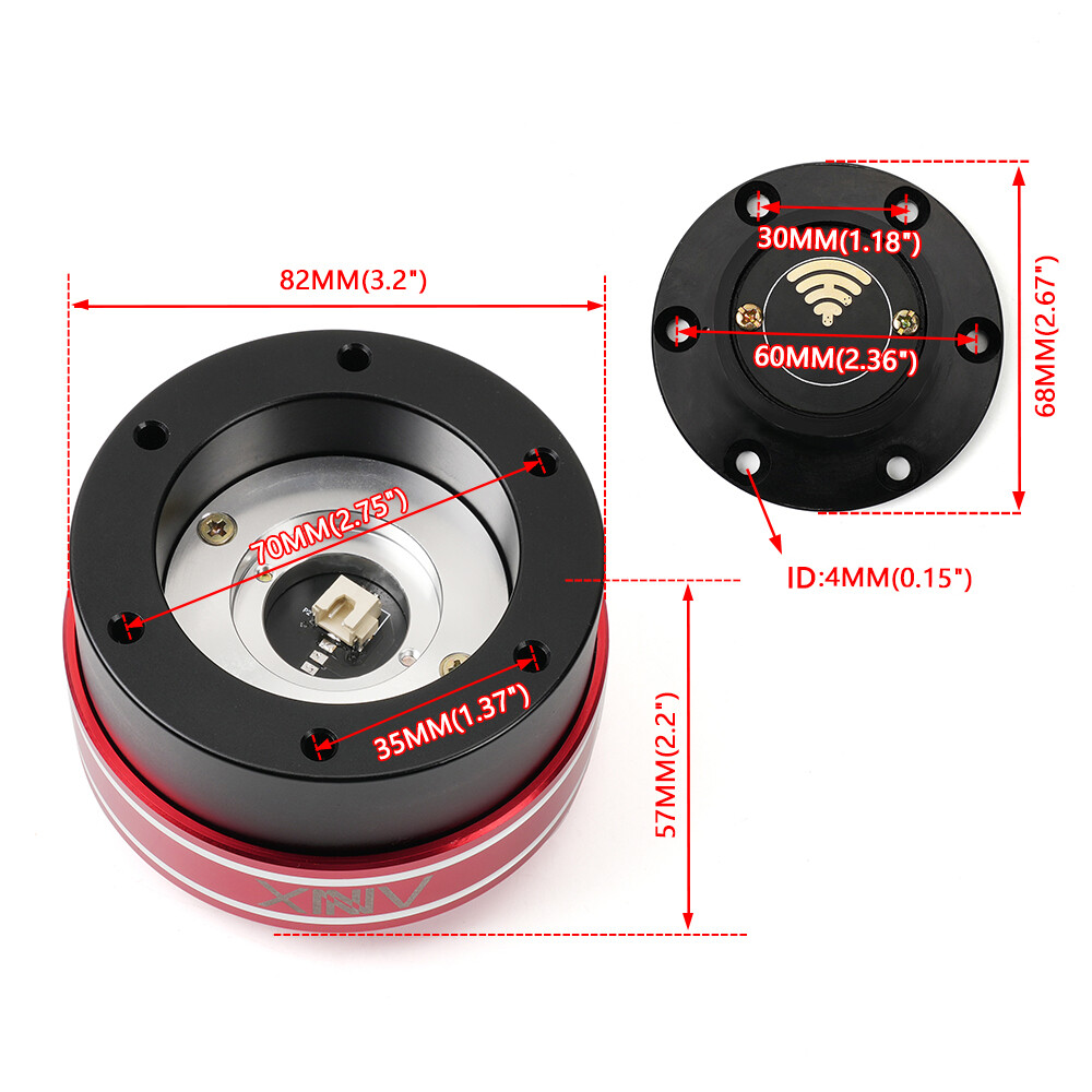 70mm Steering Wheel Quick Release+Wheel Base For Racing Simulator Simagic Moza