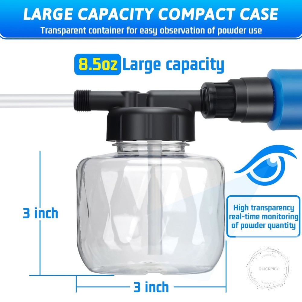 19" Powder Duster Sprayer with Push-Pull Air Pump for Diatomaceous Earth, Delta
