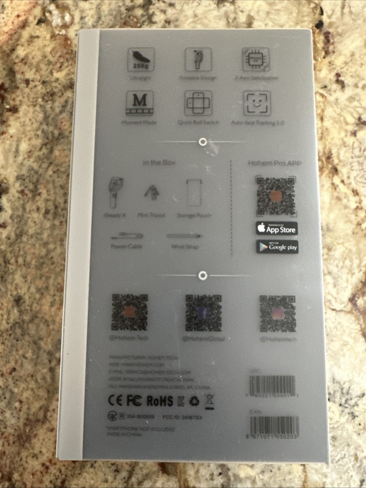 Hohem 3-Axis Handheld Gimbal Stabilizer for Android, iPhone Smartphone