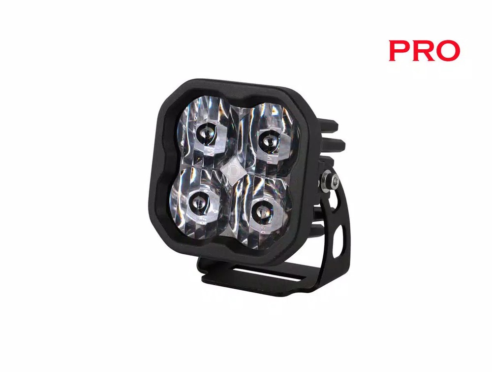 Diode Dynamics 3" White Pro LED Pod one Driving with Amber Backlight