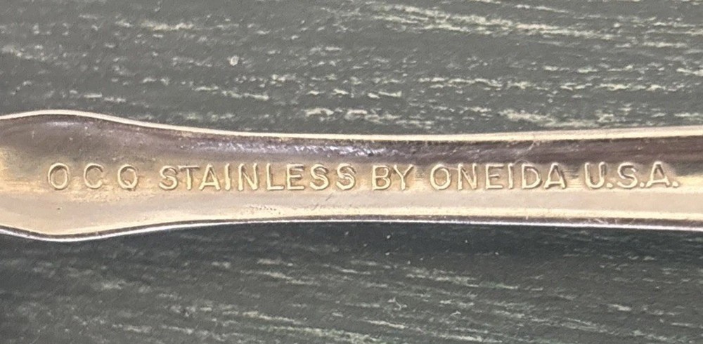2 Pc Oneida WORDSWORTH Stainless Pierced Serving Spoon & Cold Meat Serving Fork
