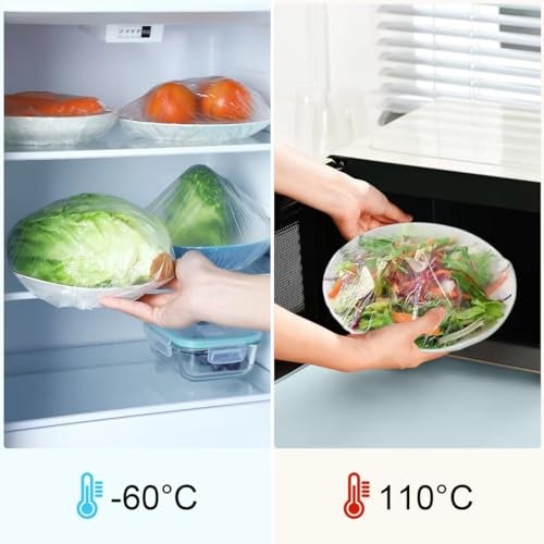 100 Boxed Bowl Covers Bread Proofing Large Plastic Wrap for Diameter 13" 100pcs