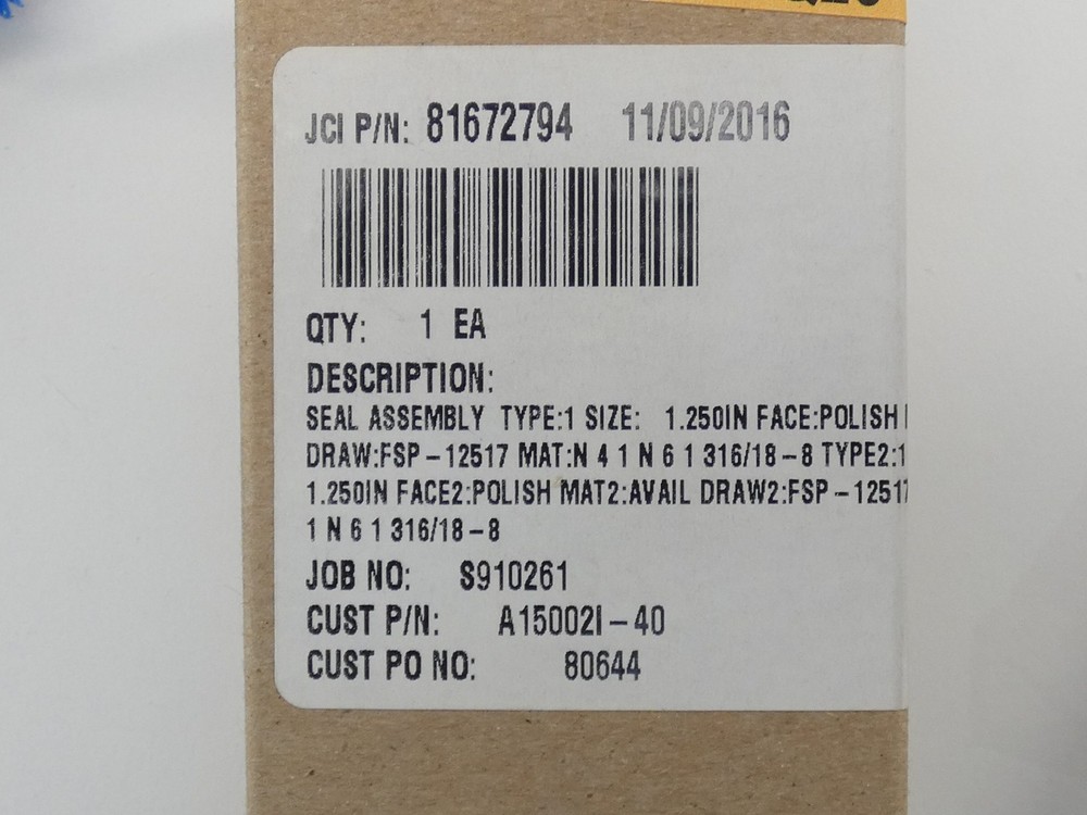 Cornell Pump BMH588A Mechanical Seal Kit - NEW Surplus!