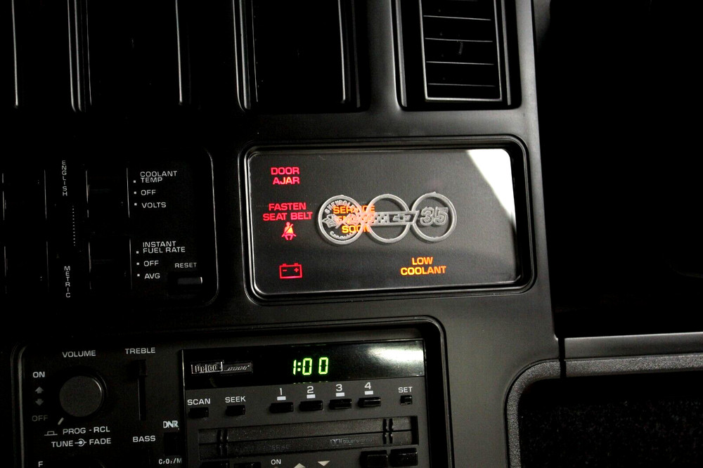 BUNDLE! C4 Corvette Information Center/Console Cover 35th Anniversary 1988