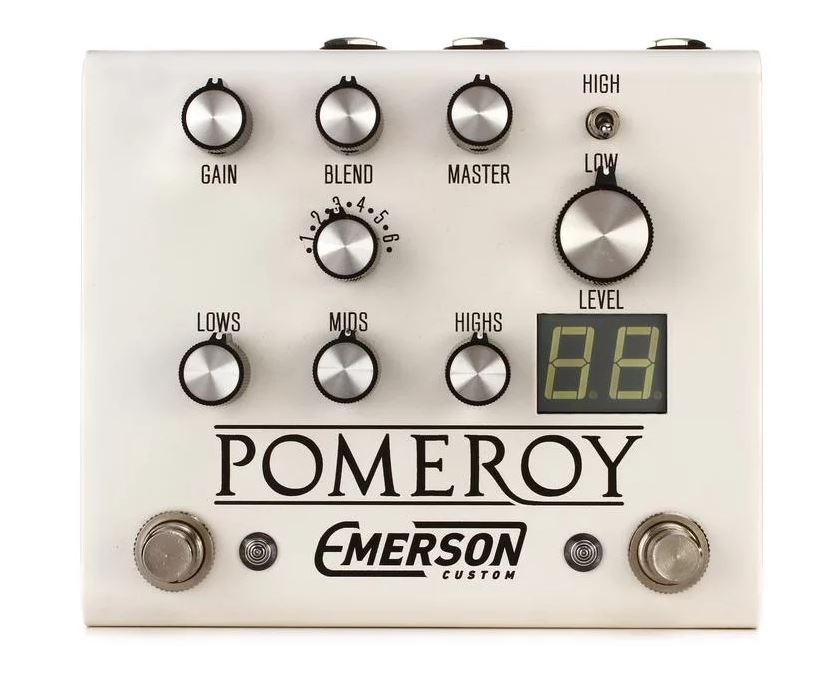 Emerson Custom Pomeroy Boost / OD / Distortion pedal - white
