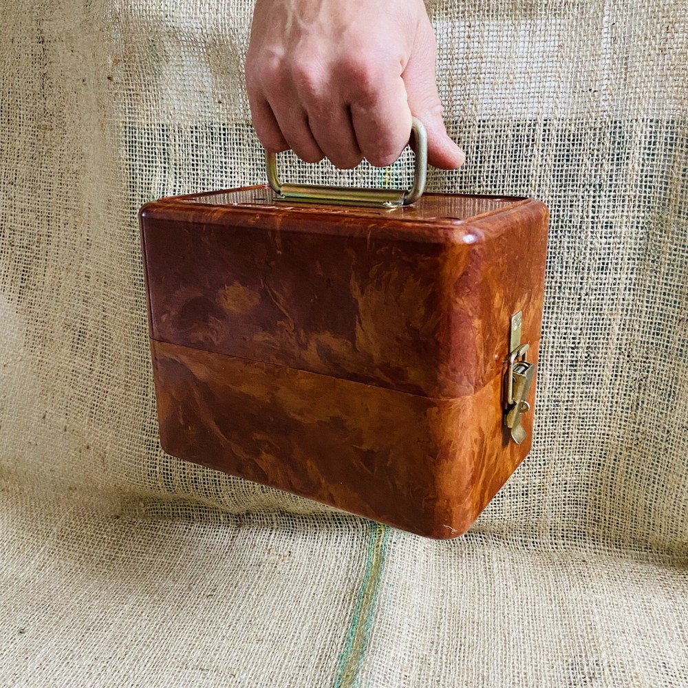 Soviet Bakelite box. Russian Shells/cartridges storage container. Ammo box USSR.