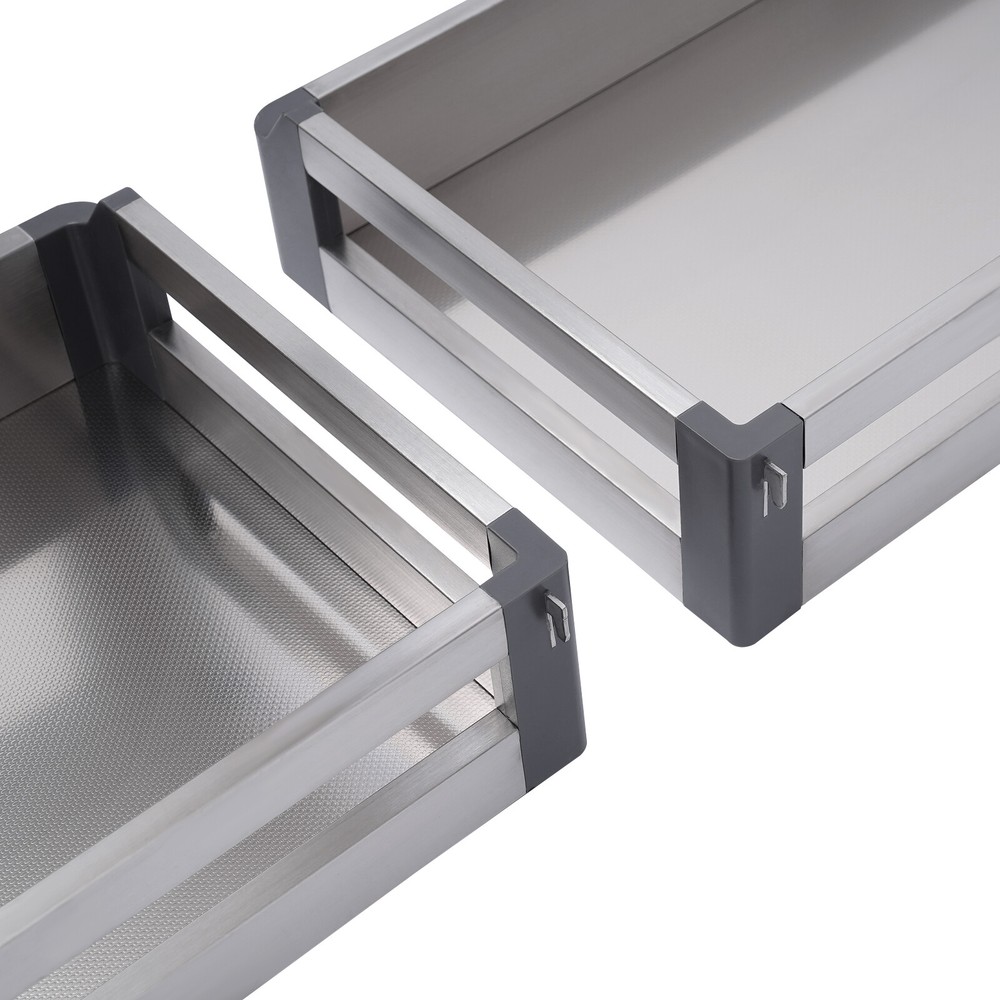 2-Tier Blind Corner Cabinet Pull Out Soft Close Cup Dishes Basket Organizer Rack