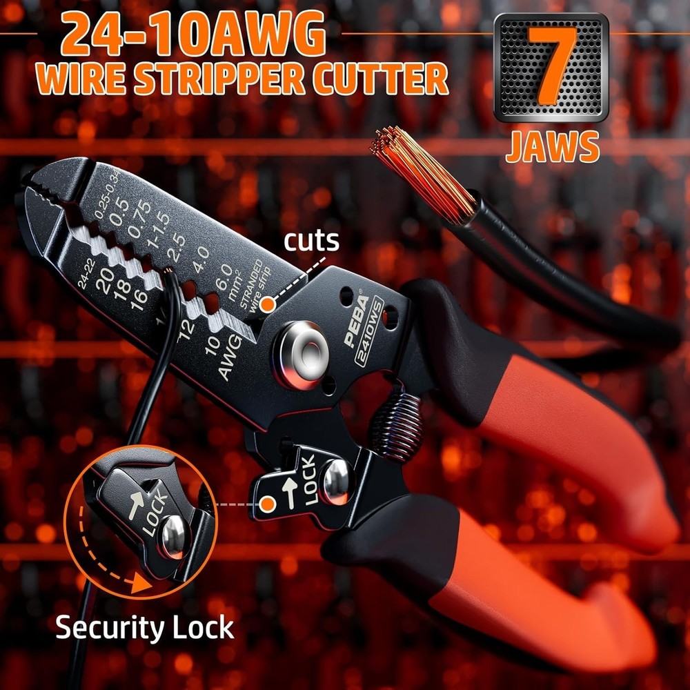 Compact JST Connector Crimping Kit - 30 Types, High Precision with Wire Stripper