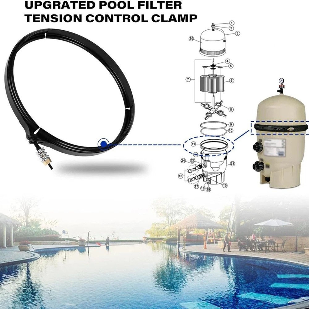 For Pentair 190003 Tension Control Clamp Kit Replacement Pool and Spa Filter
