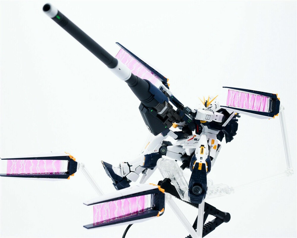 for RG 1/144 RX-93 Nu v Model EW Hyper Mega Bazooka Launcher+Base+Replace Face*2