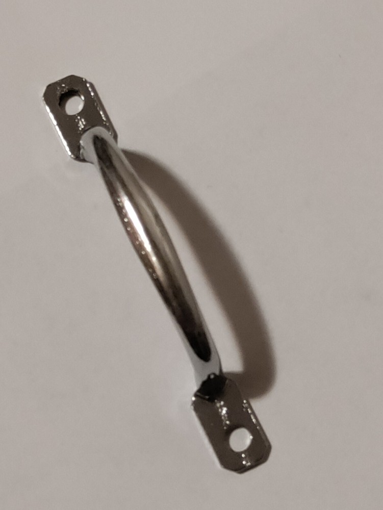 Vintage Amerock E207 Hardware Chrome Bread Board Pull Cabinet Drawer NOS