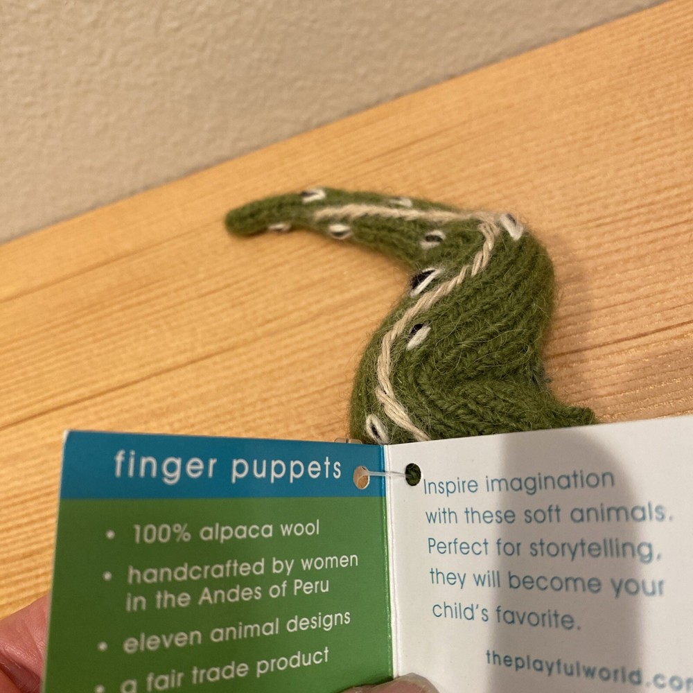 NWT Snake Finger Puppet Alpaca 2006 NOS