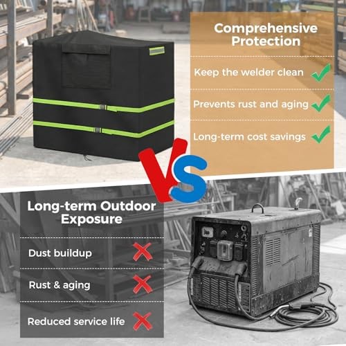 Engine Driven Welder Cover,Waterproof & Windproof Welder Machine Cover