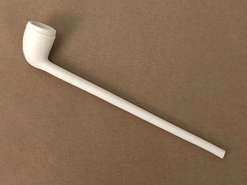 Historical Clay Pipe with Ring Bowl